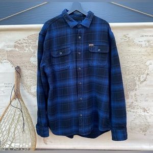 ORVIS Blue plaid shacket Size Large